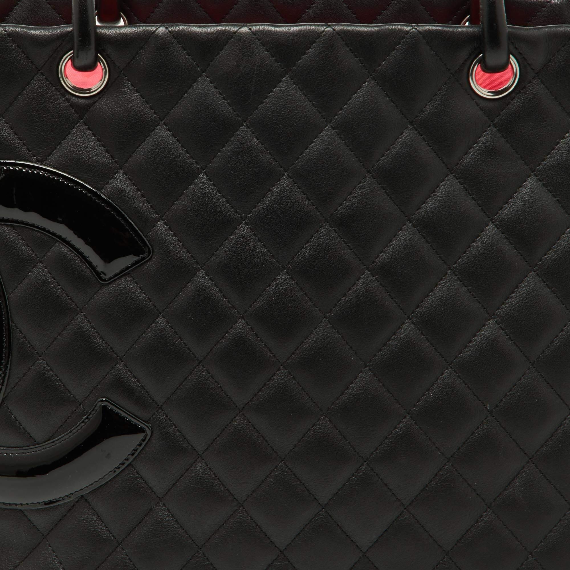 Chanel Black Quilted Leather Large Ligne Cambon Tote 1