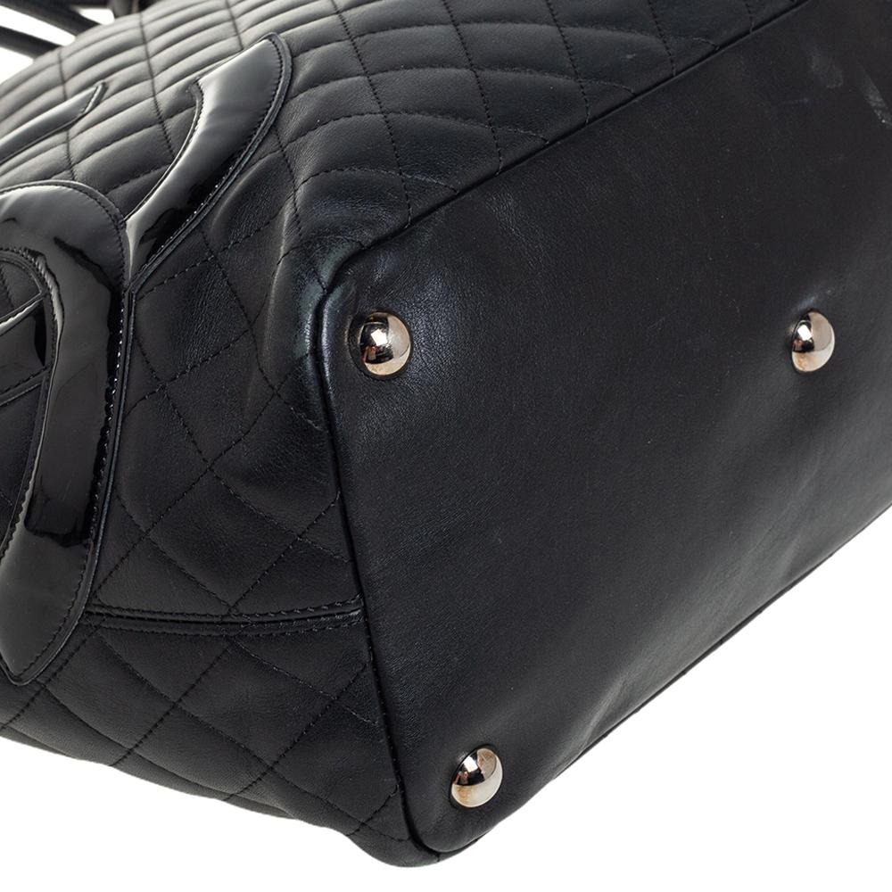 Chanel Black Quilted Leather Large Ligne Cambon Tote 4