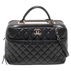 CHANEL Trendy CC Bag Medium Black Lambskin with Gunmetal Hardware 2017 at  1stDibs