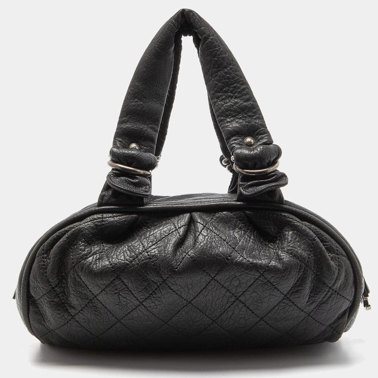Chanel Black Quilted Leather Le Marais Bowler Bag