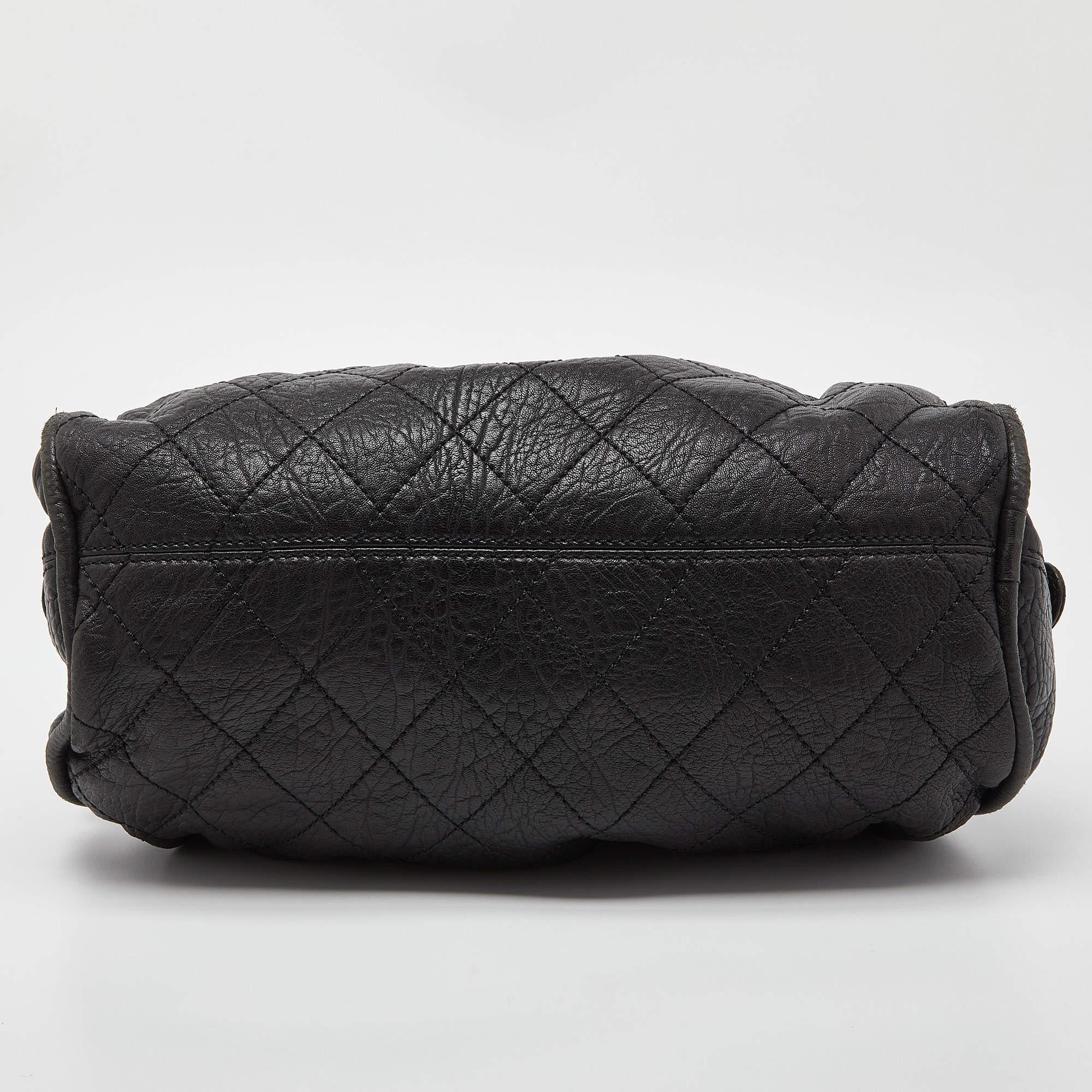 Chanel Black Quilted Leather Le Marais Bowler Bag 1