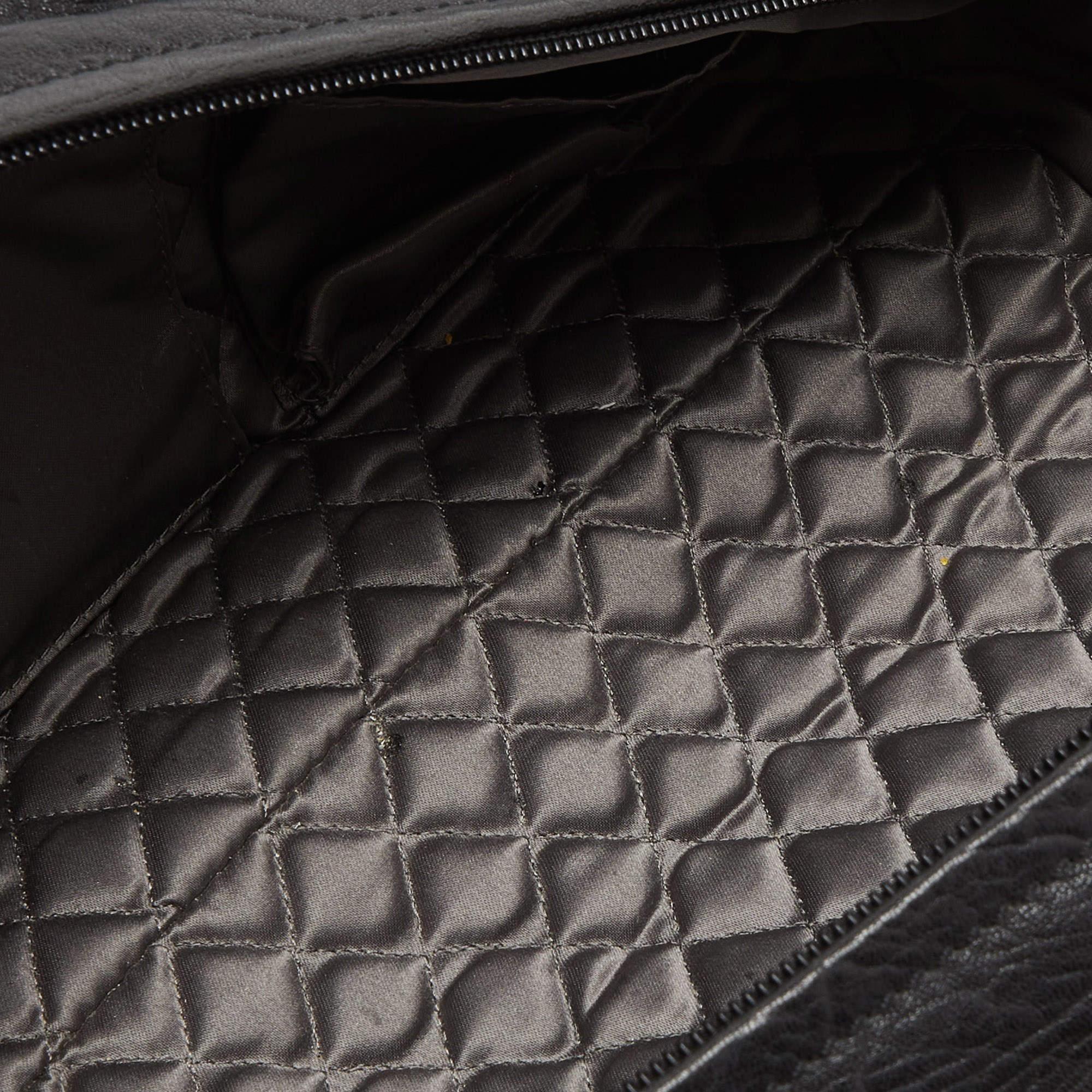 Chanel Black Quilted Leather Le Marais Bowler Bag 3