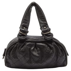 Chanel Black Quilted Leather Le Marais Bowler Bag