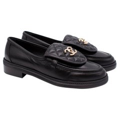 Chanel Black Quilted Leather Loafers - Colour Sold Out/Rare - Us size 9 at  1stDibs | chanel quilted loafers, chanel matelasse loafers, chanel loafers  quilted