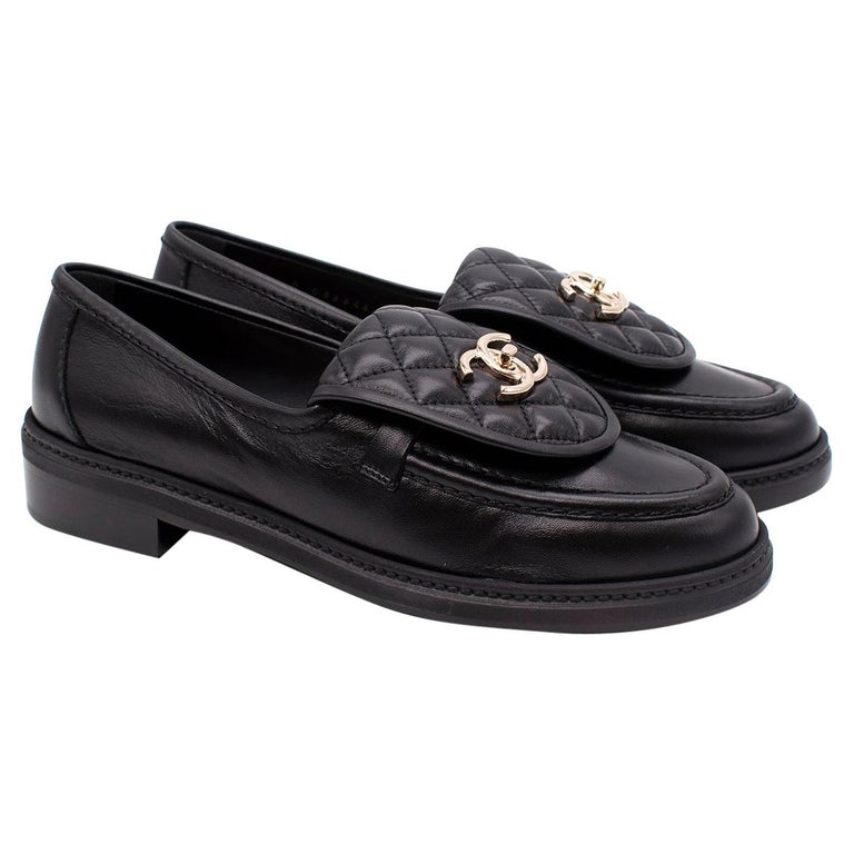 Chanel Black Quilted Leather Loafers - Colour Sold Out/Rare - Us size 9