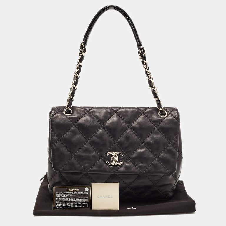 Chanel Black Quilted Leather Love Me Tender Flap Bag