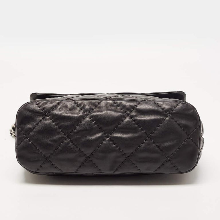 Chanel Black Quilted Leather Love Me Tender Flap Bag For Sale at 1stDibs