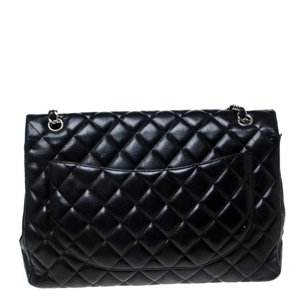 Chanel's classic flap bags are the most iconic handbags in the fashion world. Totally worth the splurge, these bags, that have become a symbol of class and luxury, carries unparalleled elegance and charm. This maxi classic single flap bag is crafted