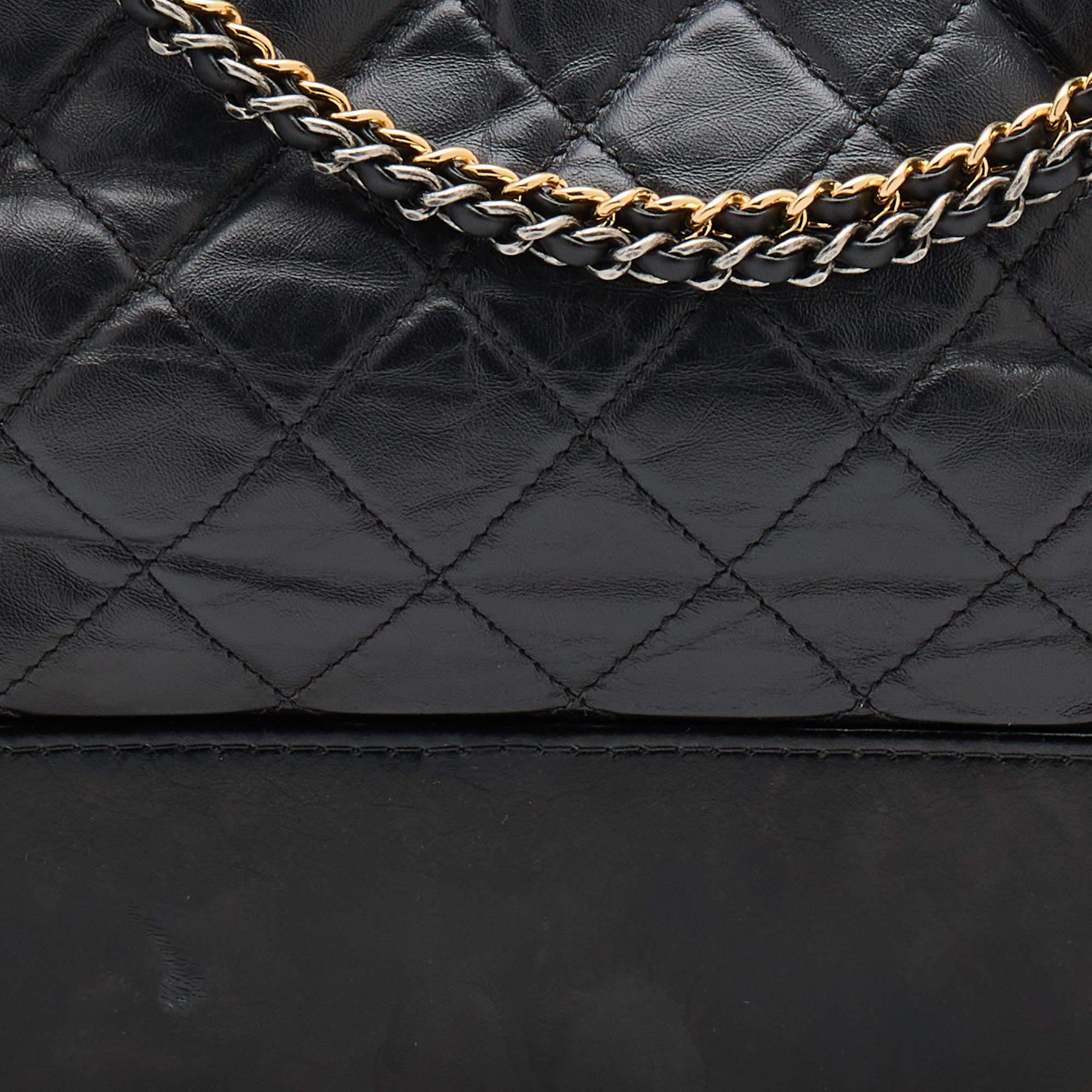 Chanel Black Quilted Leather Medium Gabrielle Hobo 3