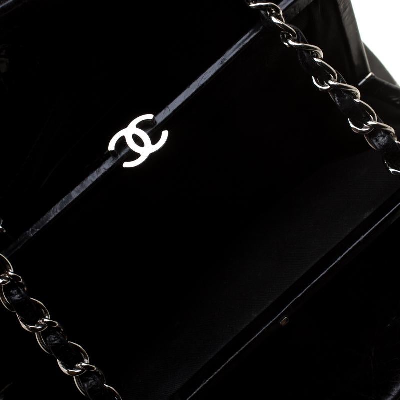 Chanel Black Quilted Leather Medium Mademoiselle Bowling Bag 1