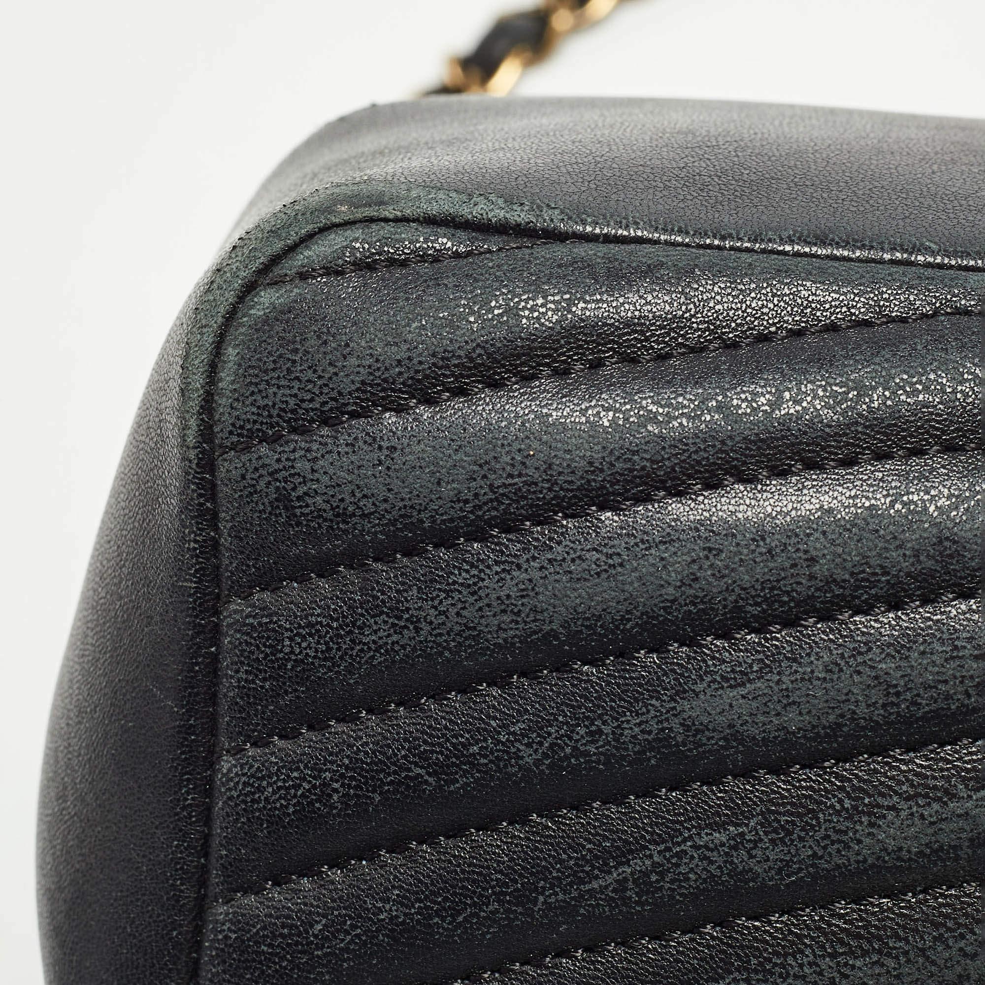 Chanel Black Quilted Leather Medium Pagoda Flap Bag 4