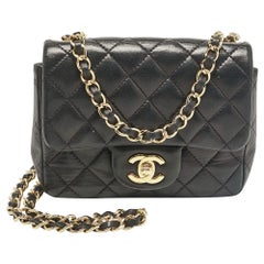 Chanel Black Quilted Leather Mini Classic Flap Bag