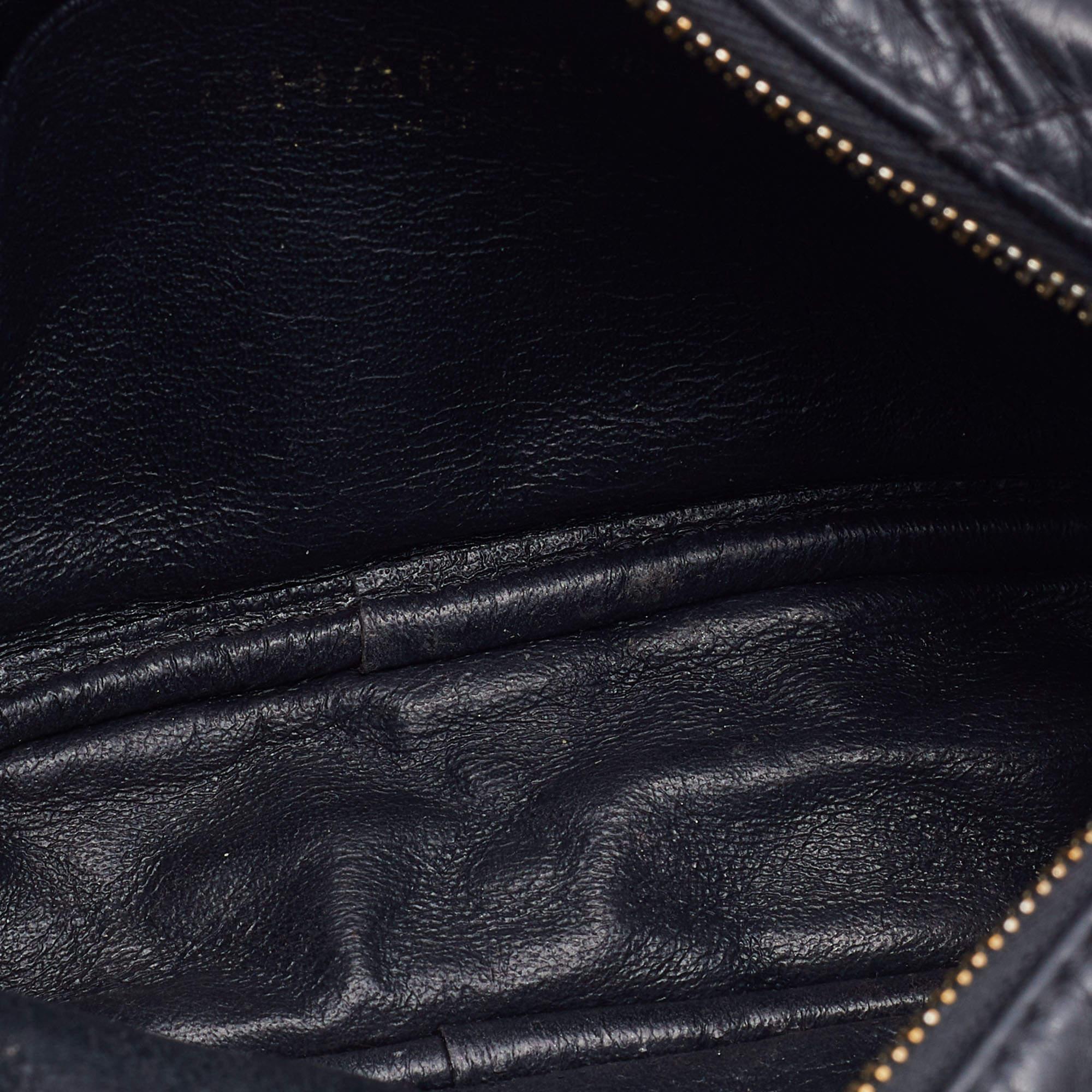Chanel Black Quilted Leather Mini Embellished Reissue Camera Bag 3
