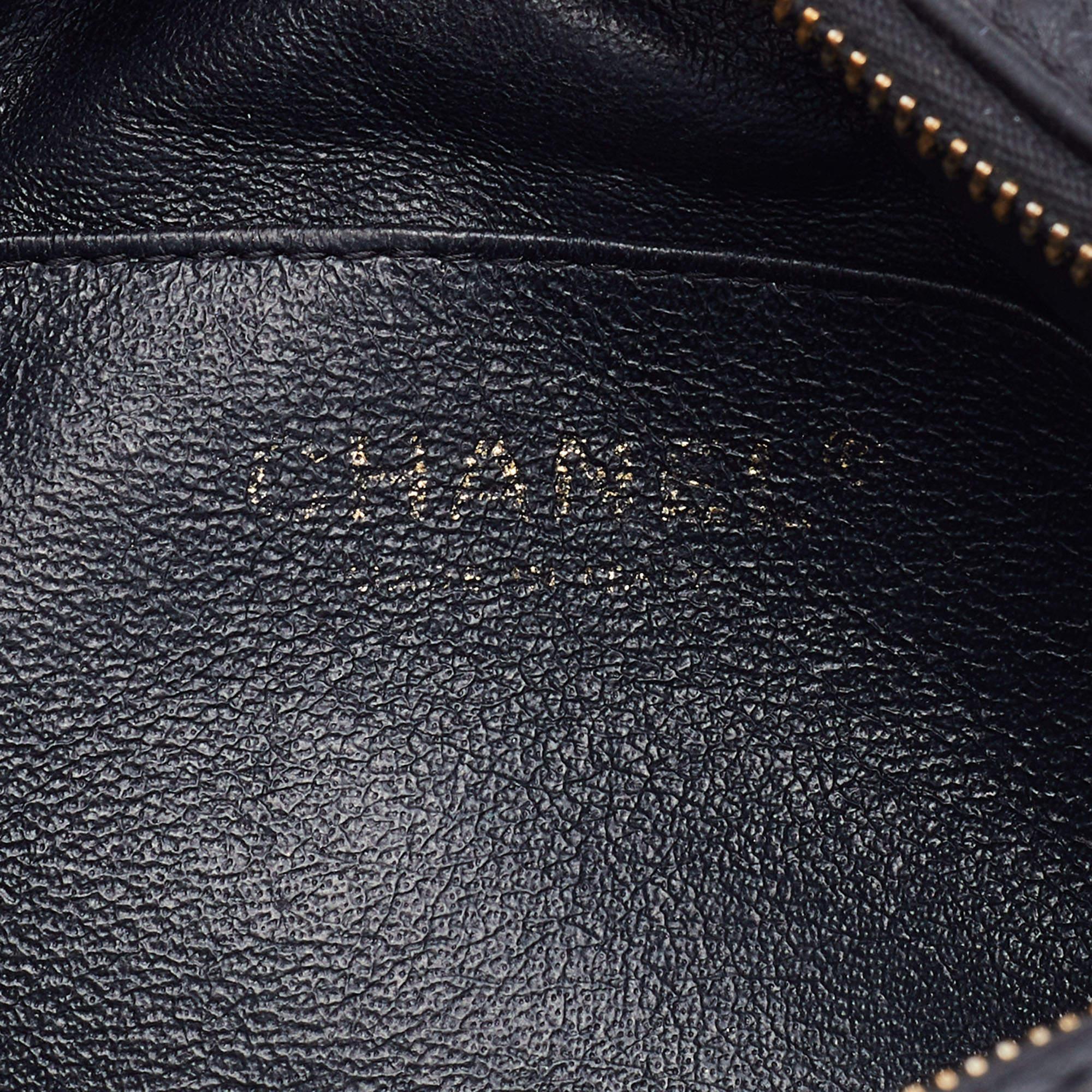 Chanel Black Quilted Leather Mini Embellished Reissue Camera Bag 5