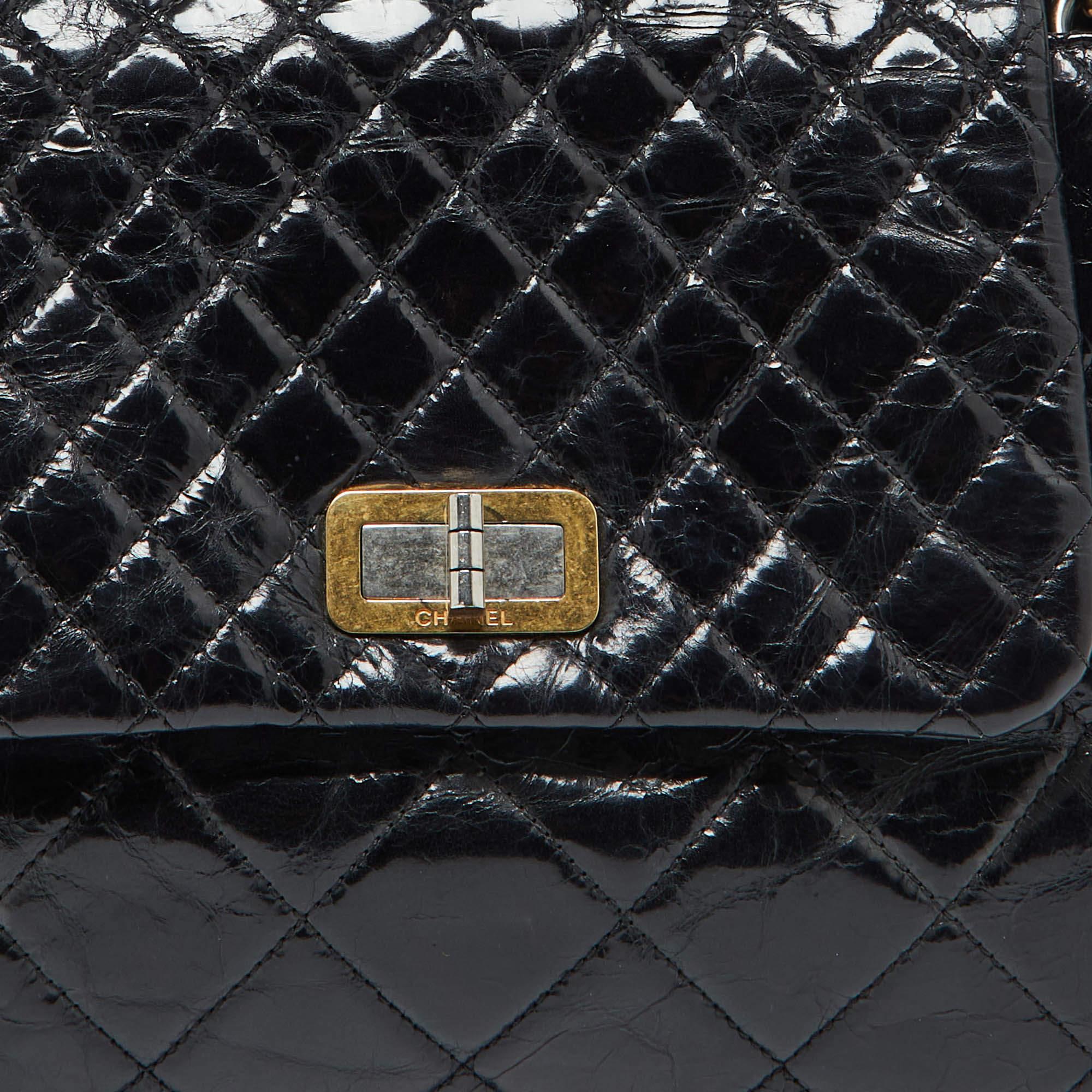 Chanel Black Quilted Leather Mix Reissue Accordion Flap Bag 2