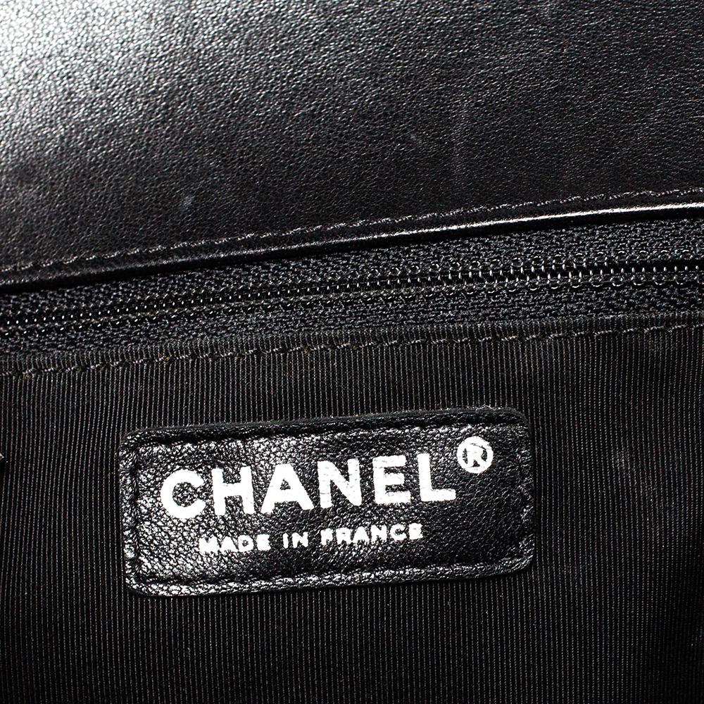 Chanel Black Quilted Leather New Medium Boy Bag 6