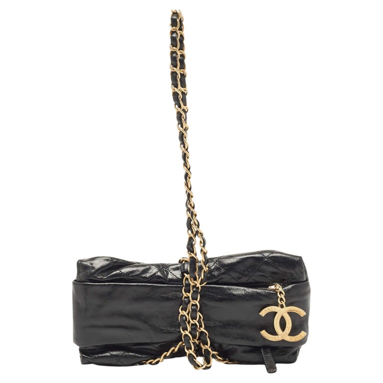 Chanel Black Velvet Bag - 32 For Sale on 1stDibs