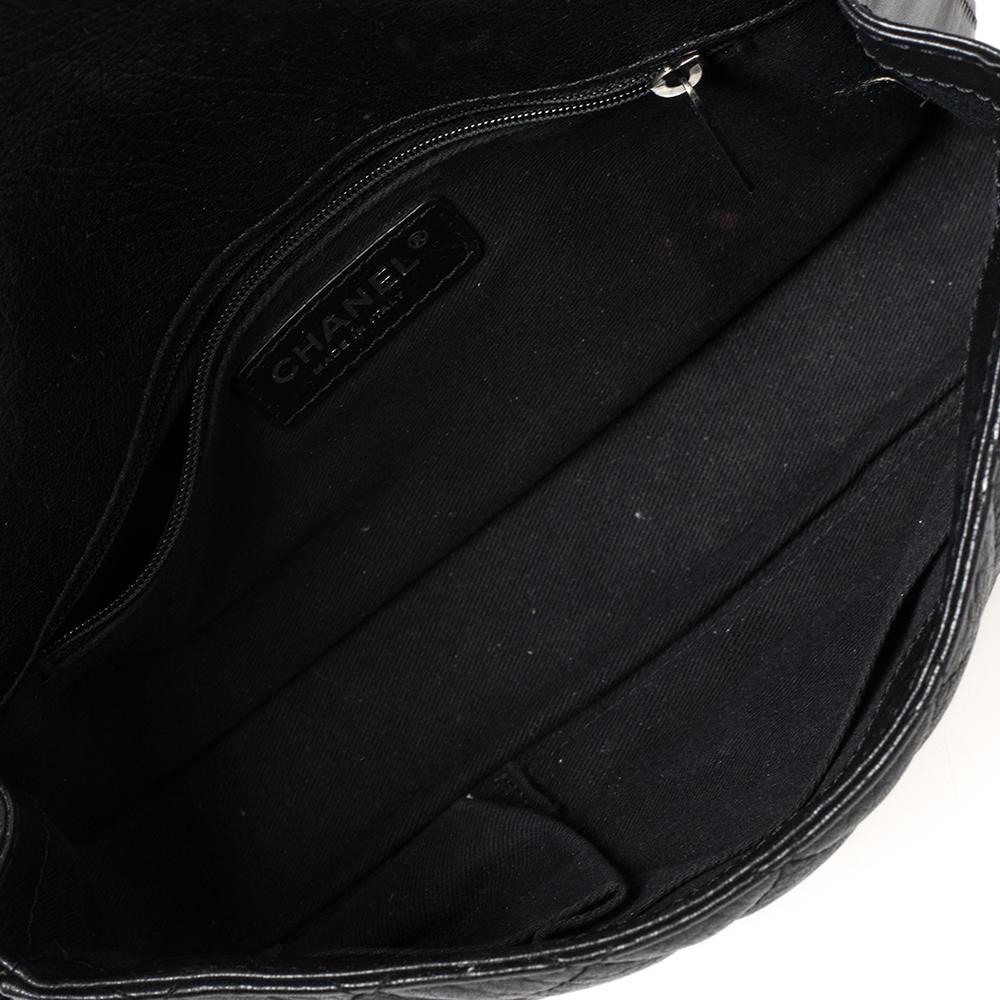 Chanel Black Quilted Leather Paris Dallas Flap Bag 5