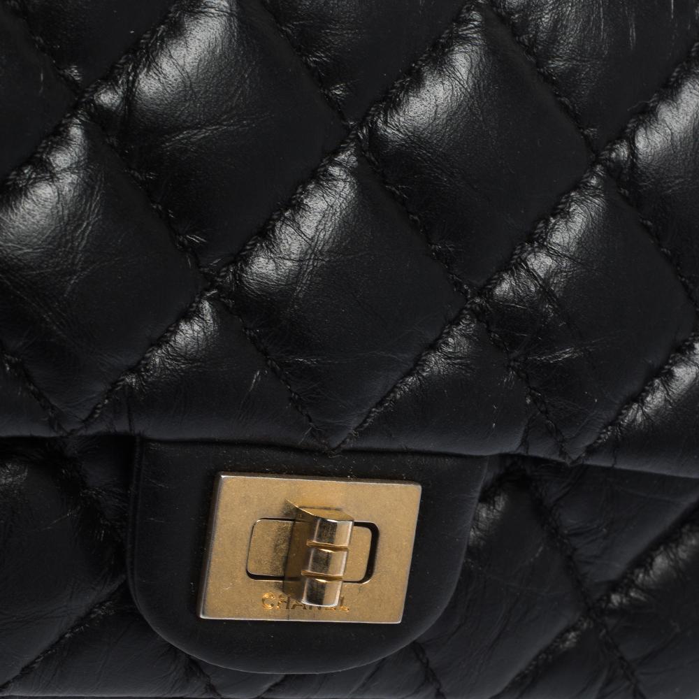 Women's Chanel Black Quilted Leather Reissue 2.55 Belt Bag