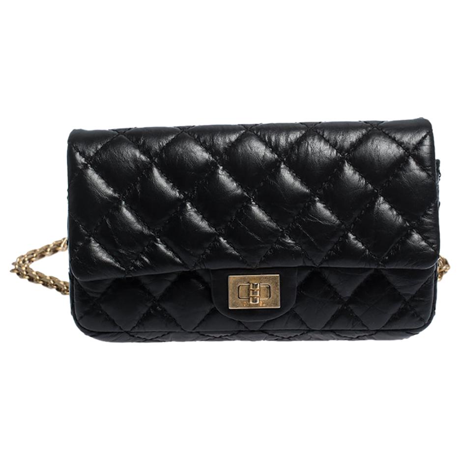 Chanel Black Quilted Leather Reissue 2.55 Belt Bag