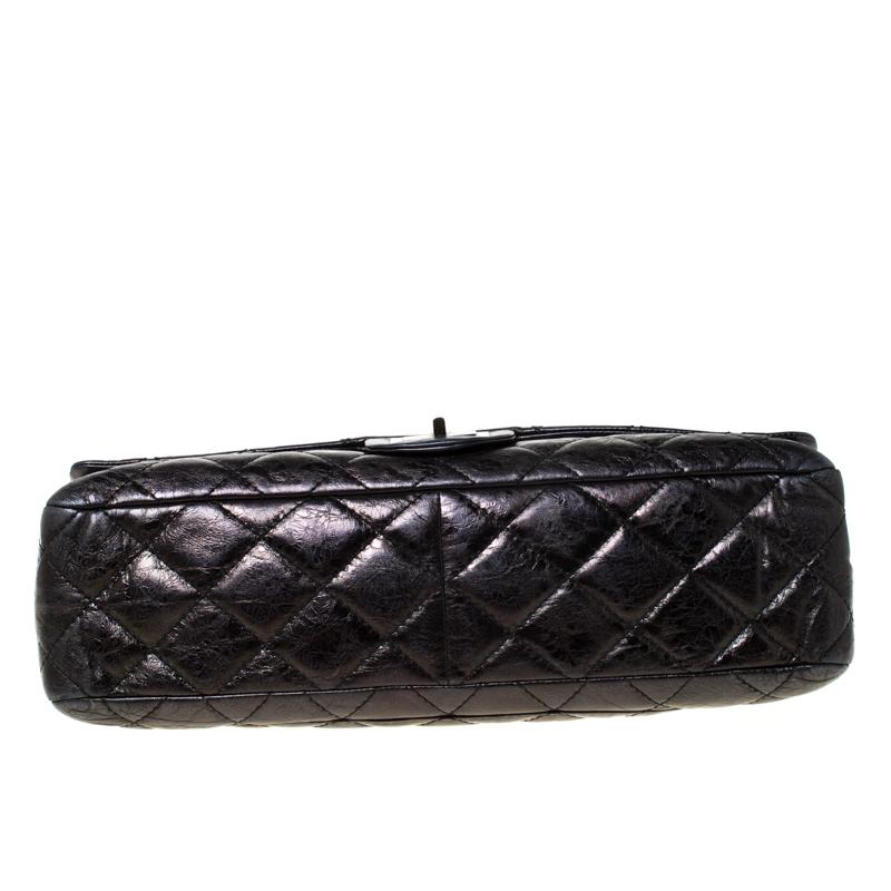 Chanel Black Quilted Leather Reissue 2.55 Classic 228 Flap Bag 5
