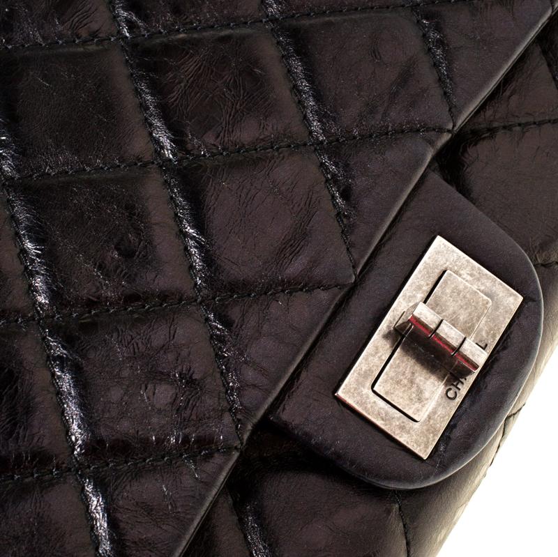 Chanel Black Quilted Leather Reissue 2.55 Classic 228 Flap Bag 1