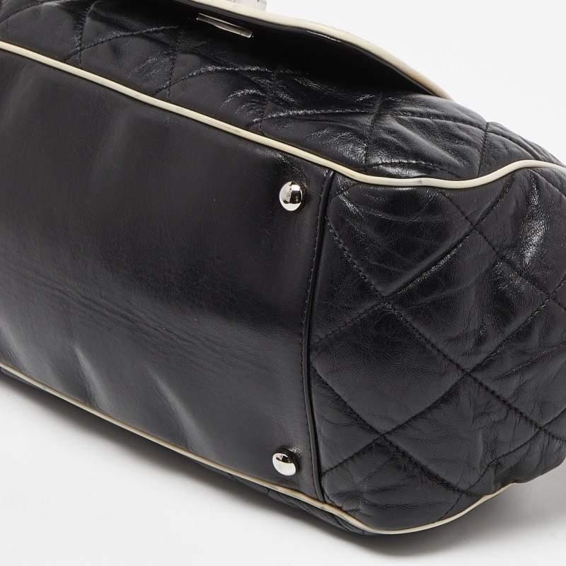 Chanel Black Quilted Leather Reissue Accordion Flap Bag For Sale 4