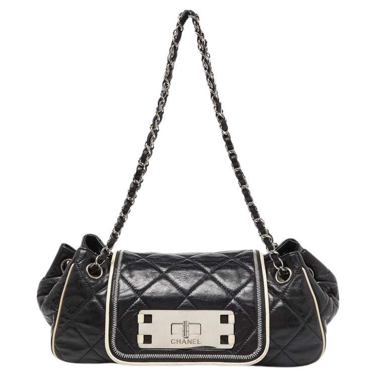 Chanel Black Quilted Leather Reissue Accordion Flap Bag For Sale