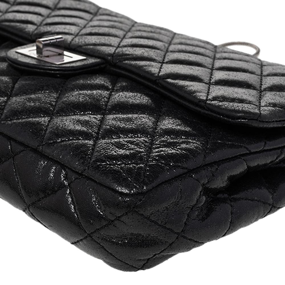 Chanel Black Quilted Leather Reissue Chain Clutch Bag 5