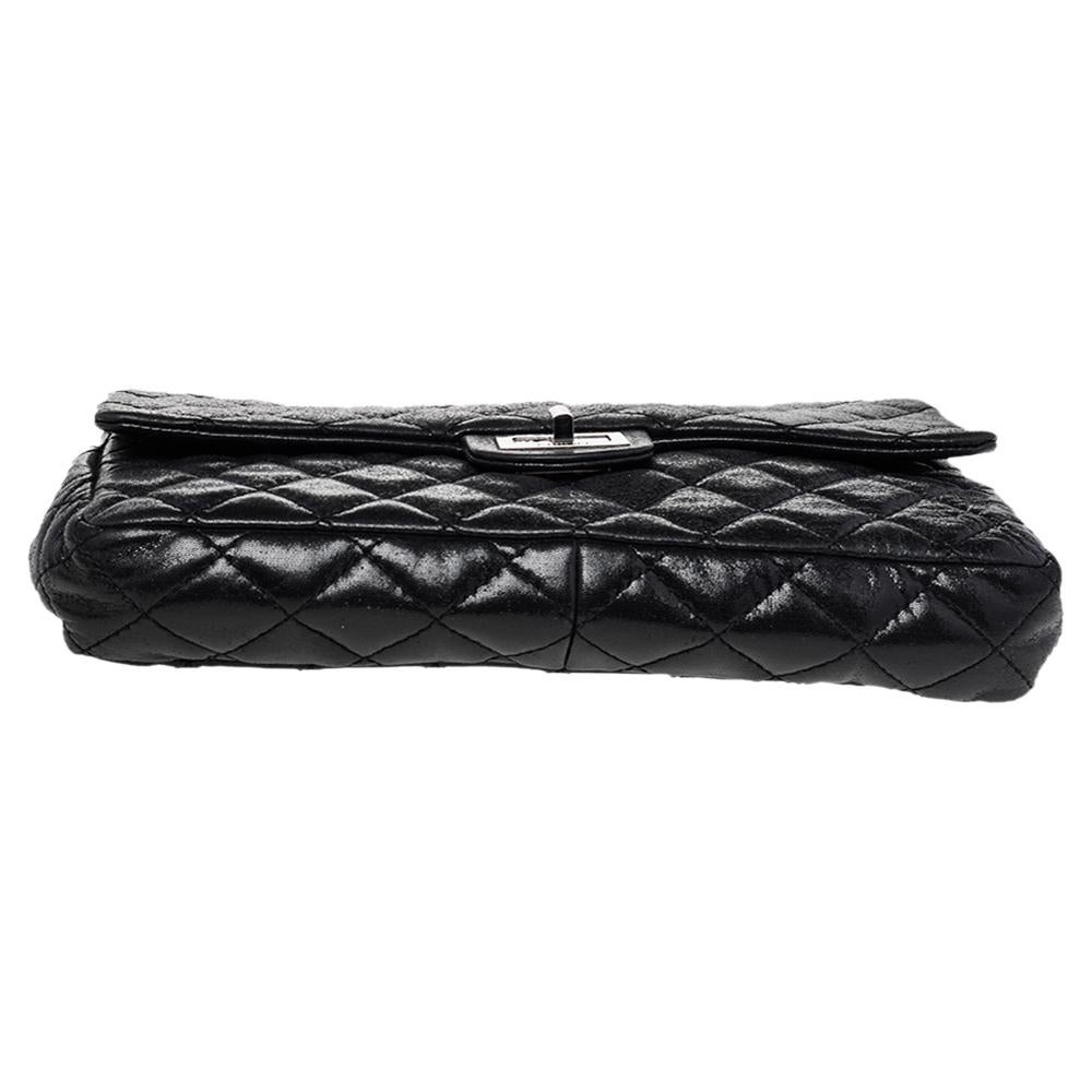 Women's Chanel Black Quilted Leather Reissue Chain Clutch Bag