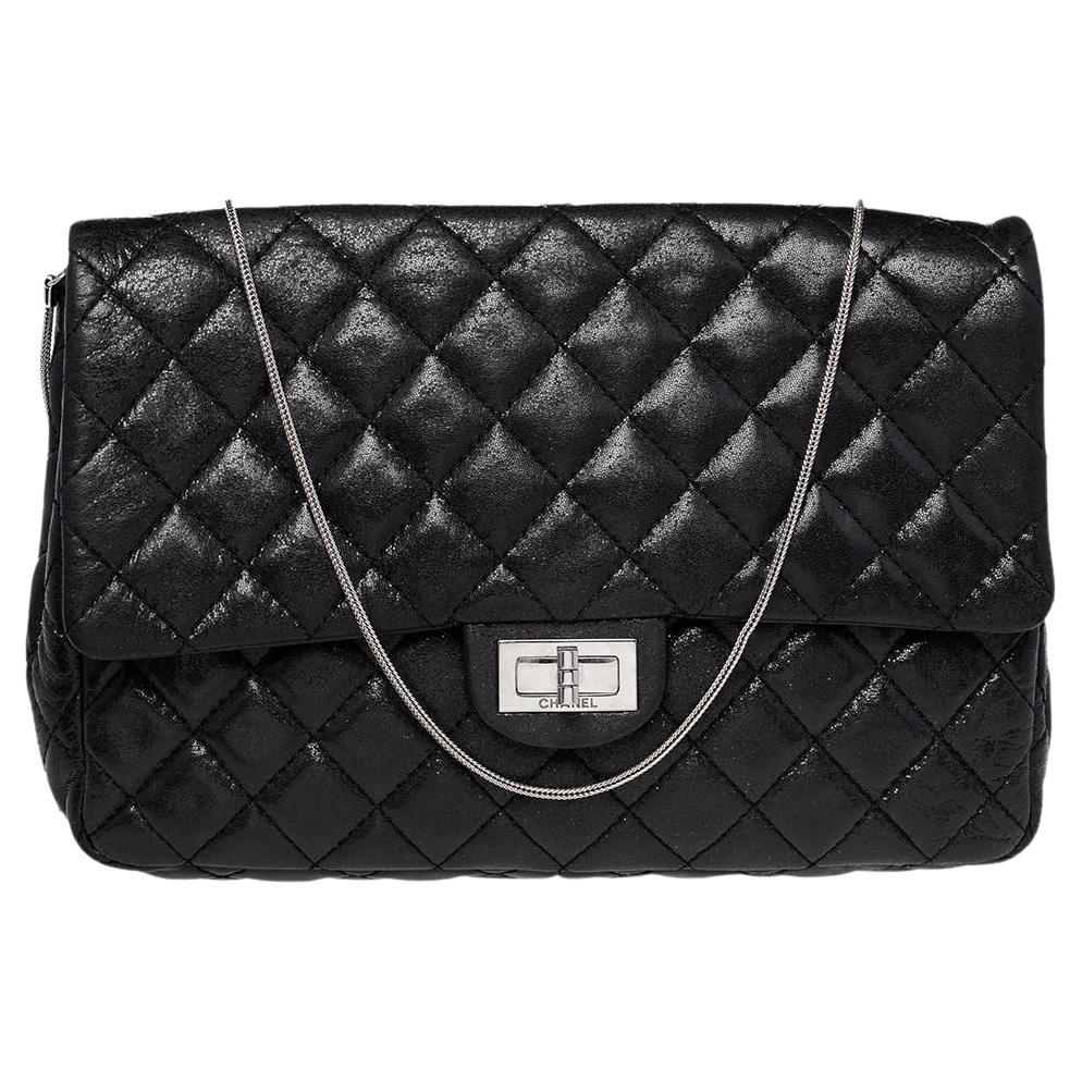 Chanel Black Quilted Leather Reissue Chain Clutch Bag