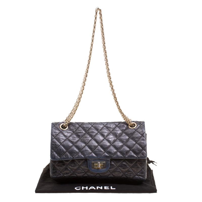 Chanel Black Quilted Leather Reissue Double Gusset Flap Bag 6