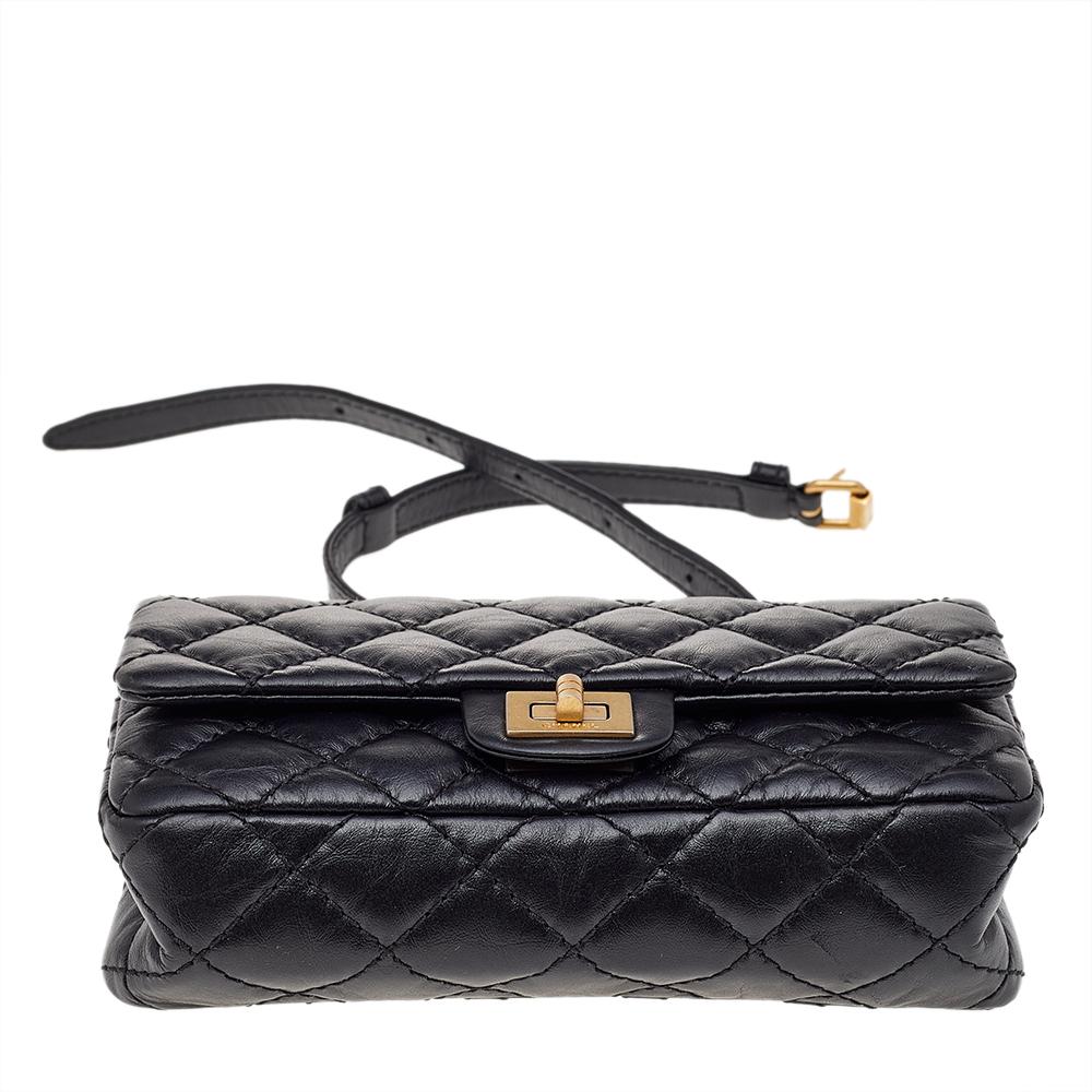 Chanel Black Quilted Leather Reissue Waist Bag 1