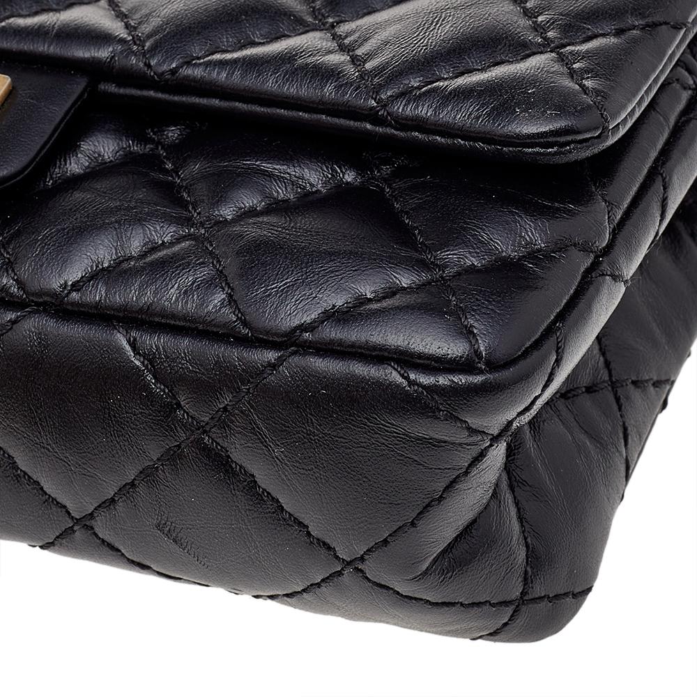 Chanel Black Quilted Leather Reissue Waist Bag 2