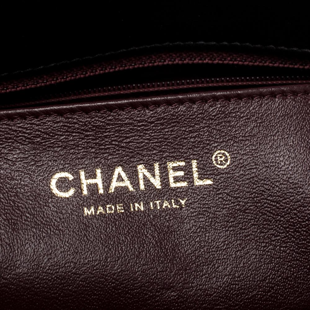 Chanel Black Quilted Leather Retro Clasp Flap Bag For Sale 3