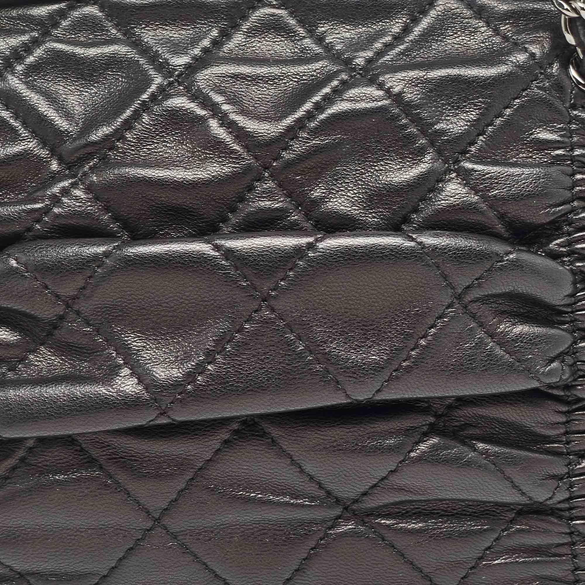 Chanel Black Quilted Leather Sharpei Frame Bag 1
