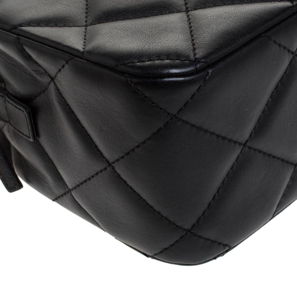 Chanel Black Quilted Leather Shoulder Bag 2