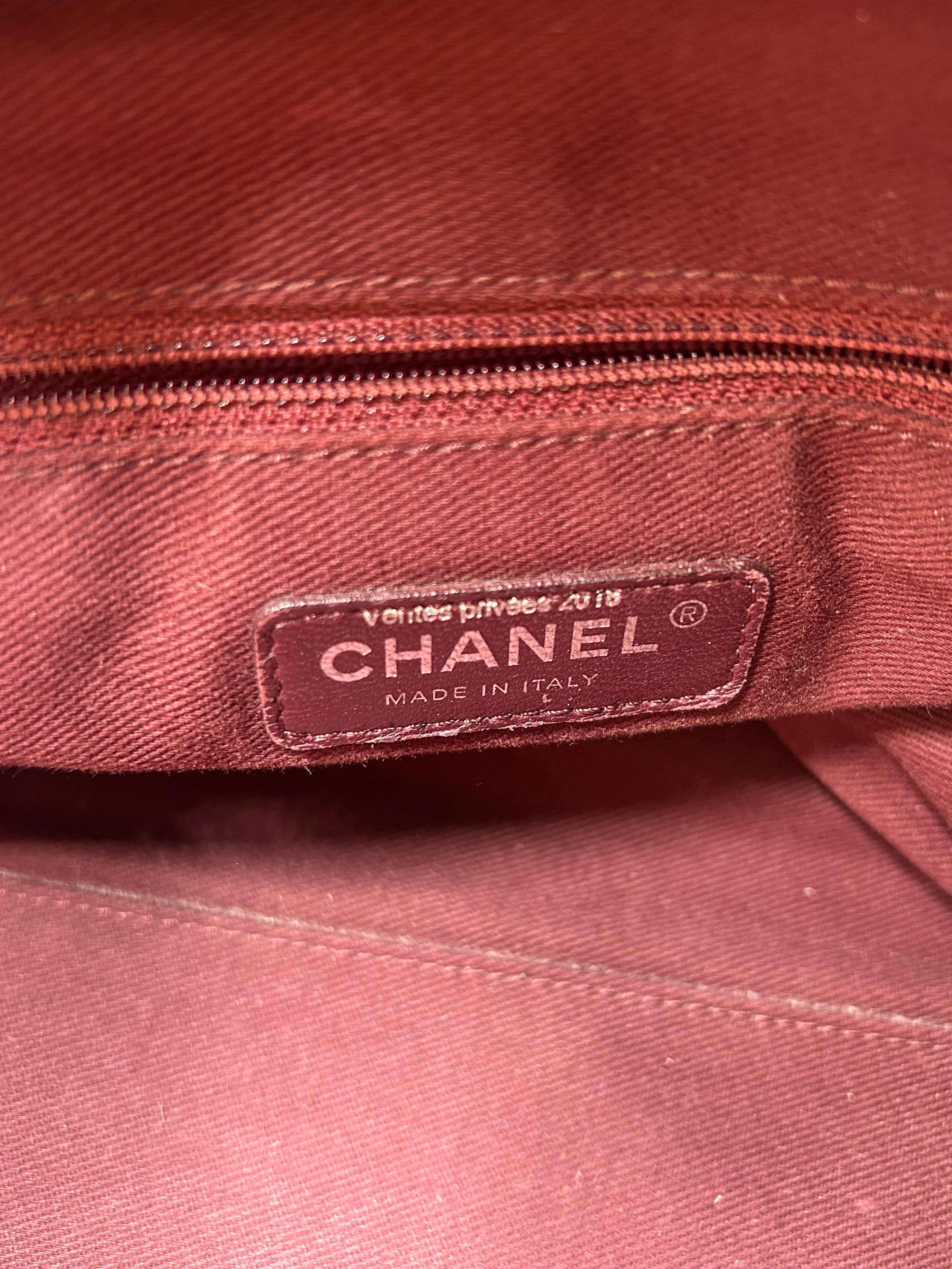 Chanel Black Quilted Leather Silver Hardware Bag 2016 en vente 8