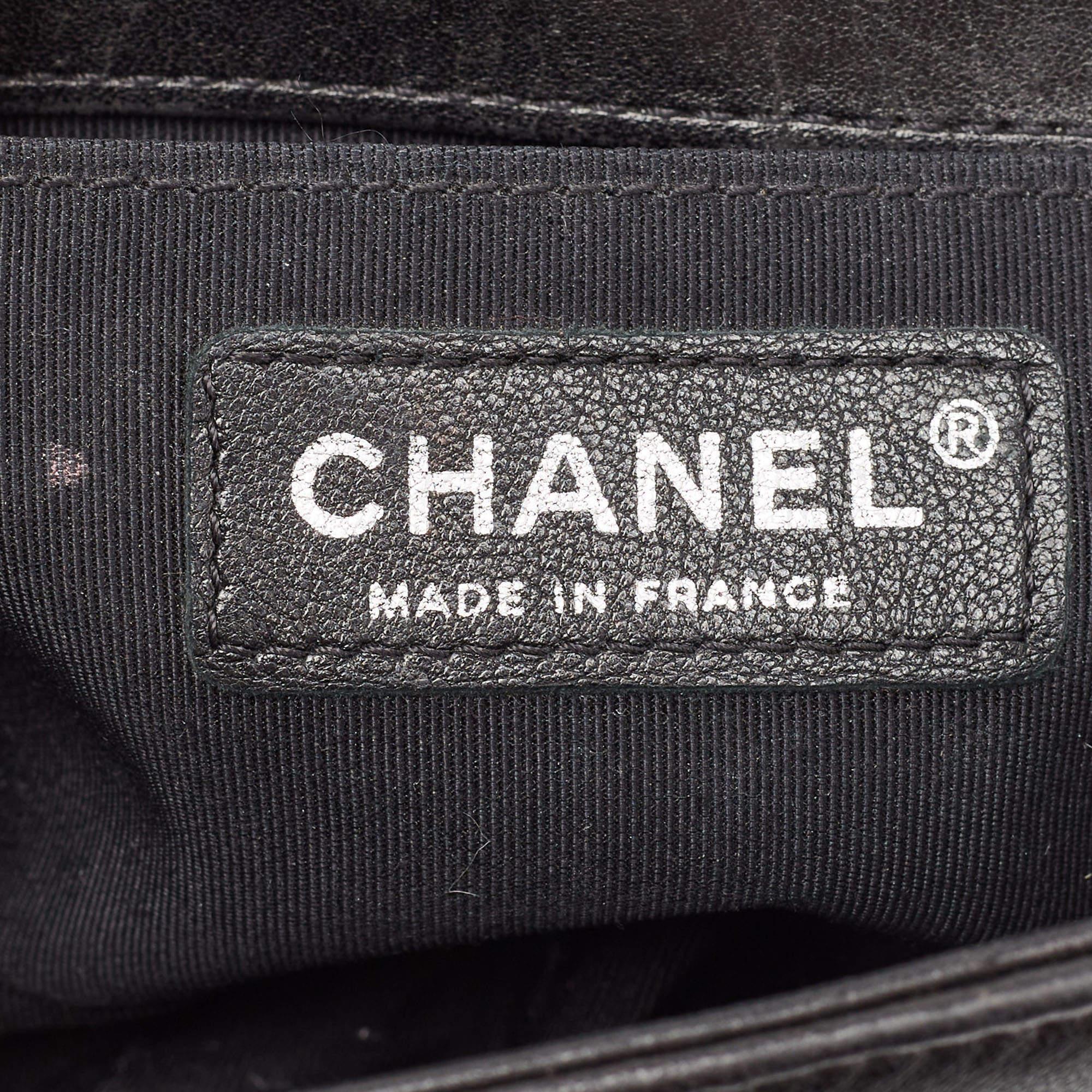 Chanel Black Quilted Leather Small Boy Bag 11