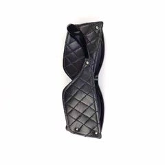 Chanel Black Quilted Leather Sunglasses
