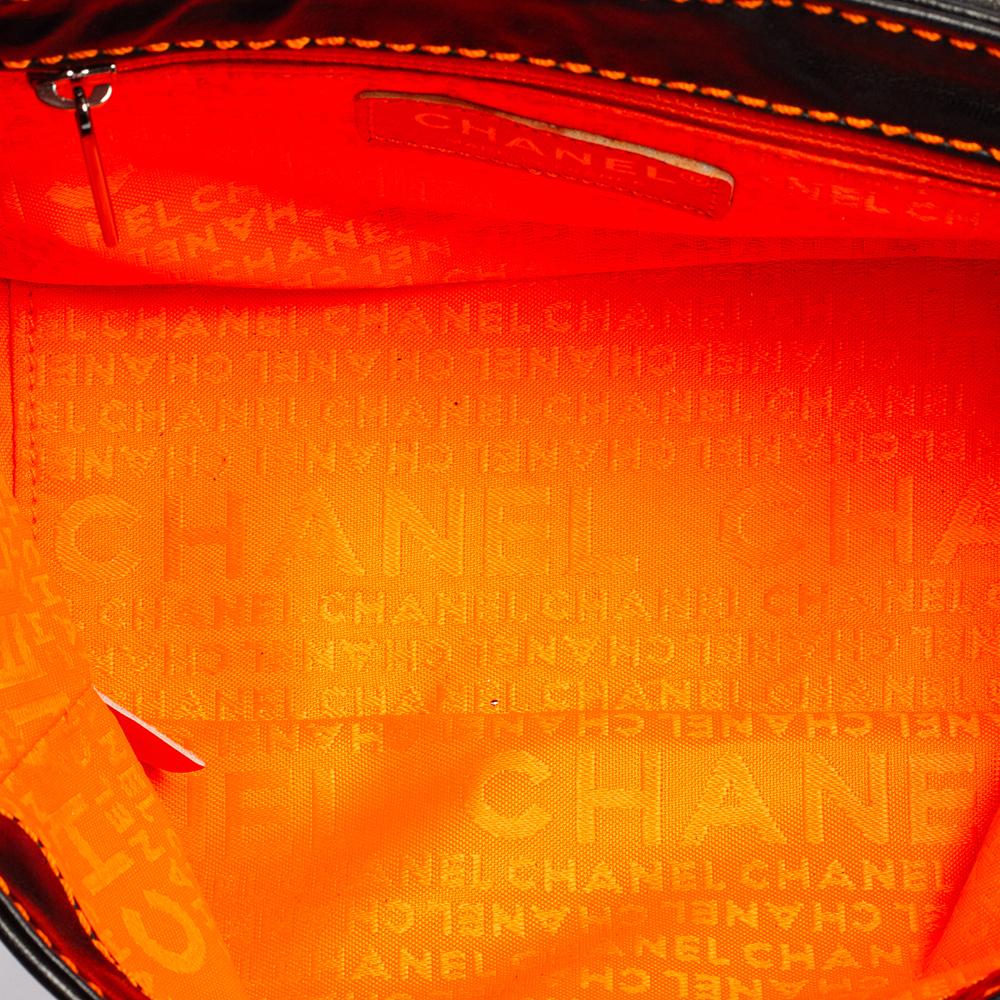 Chanel Black Quilted Leather Surpique Accordion Shoulder Bag 2