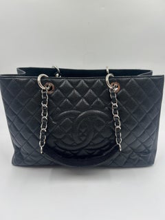 Chanel Black Quilted Leather Tote Bag
