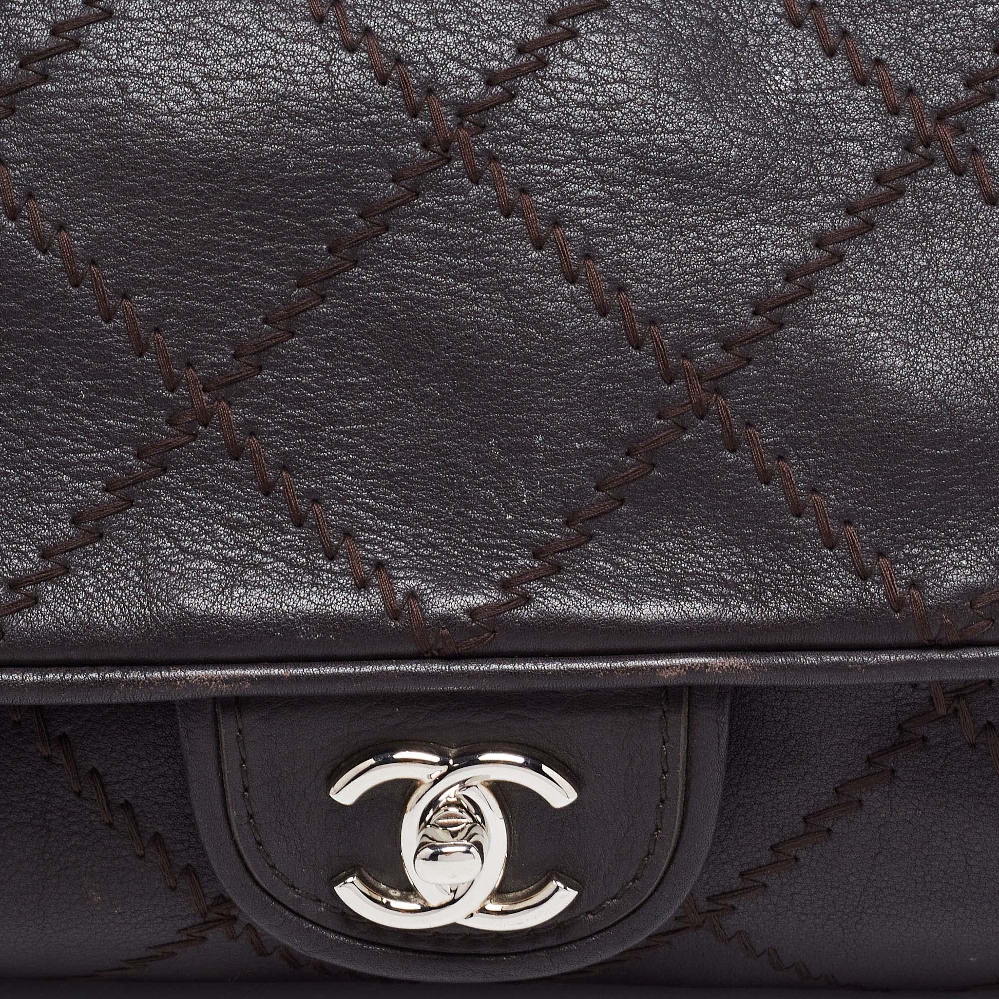 Chanel Black Quilted Leather Ultimate Stitch Flap Bag 8