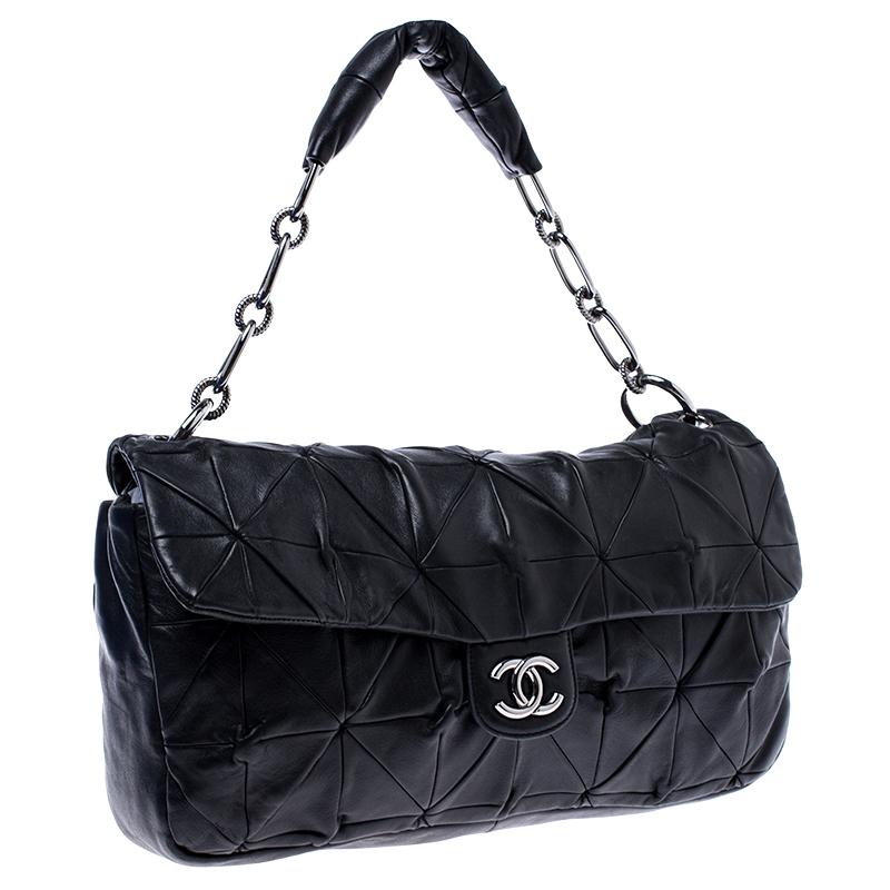Women's Chanel Black Quilted Leather Urban Day Flap Shoulder Bag