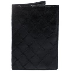 Chanel Black Quilted Leather Vintage Bifold Wallet
