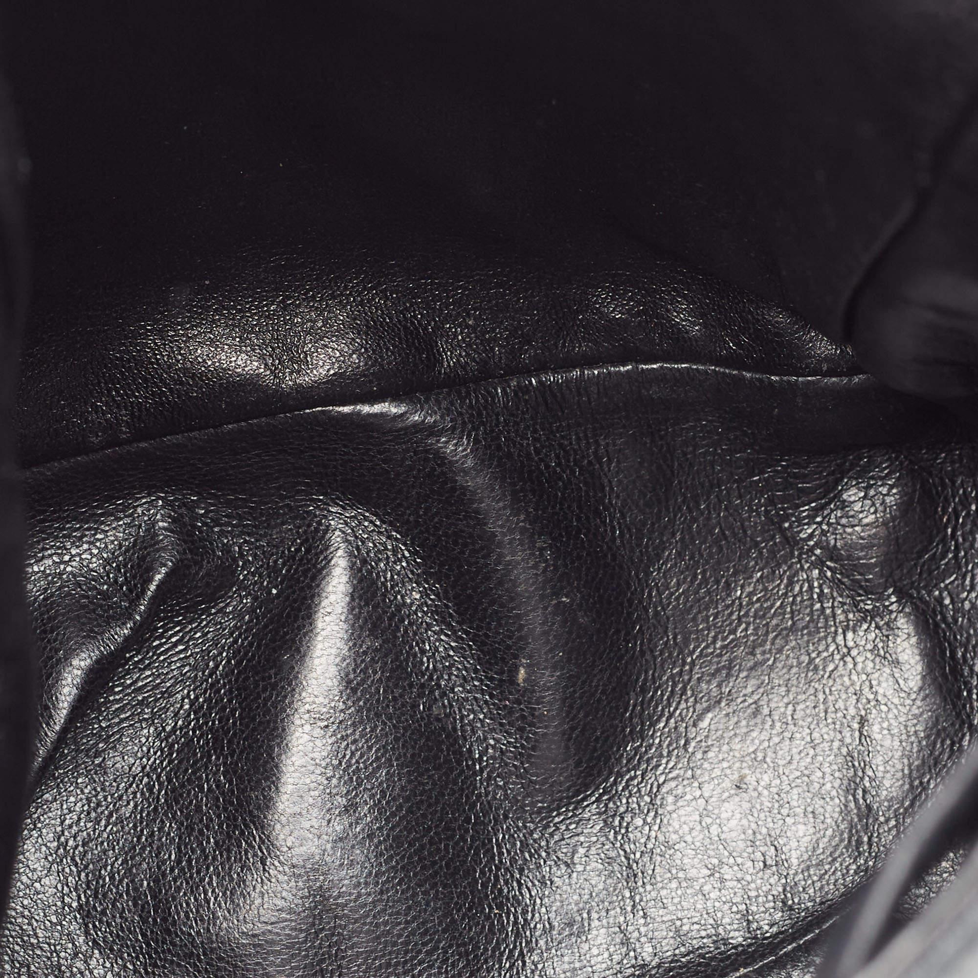 Chanel Black Quilted Leather Vintage Duma Backpack For Sale 8