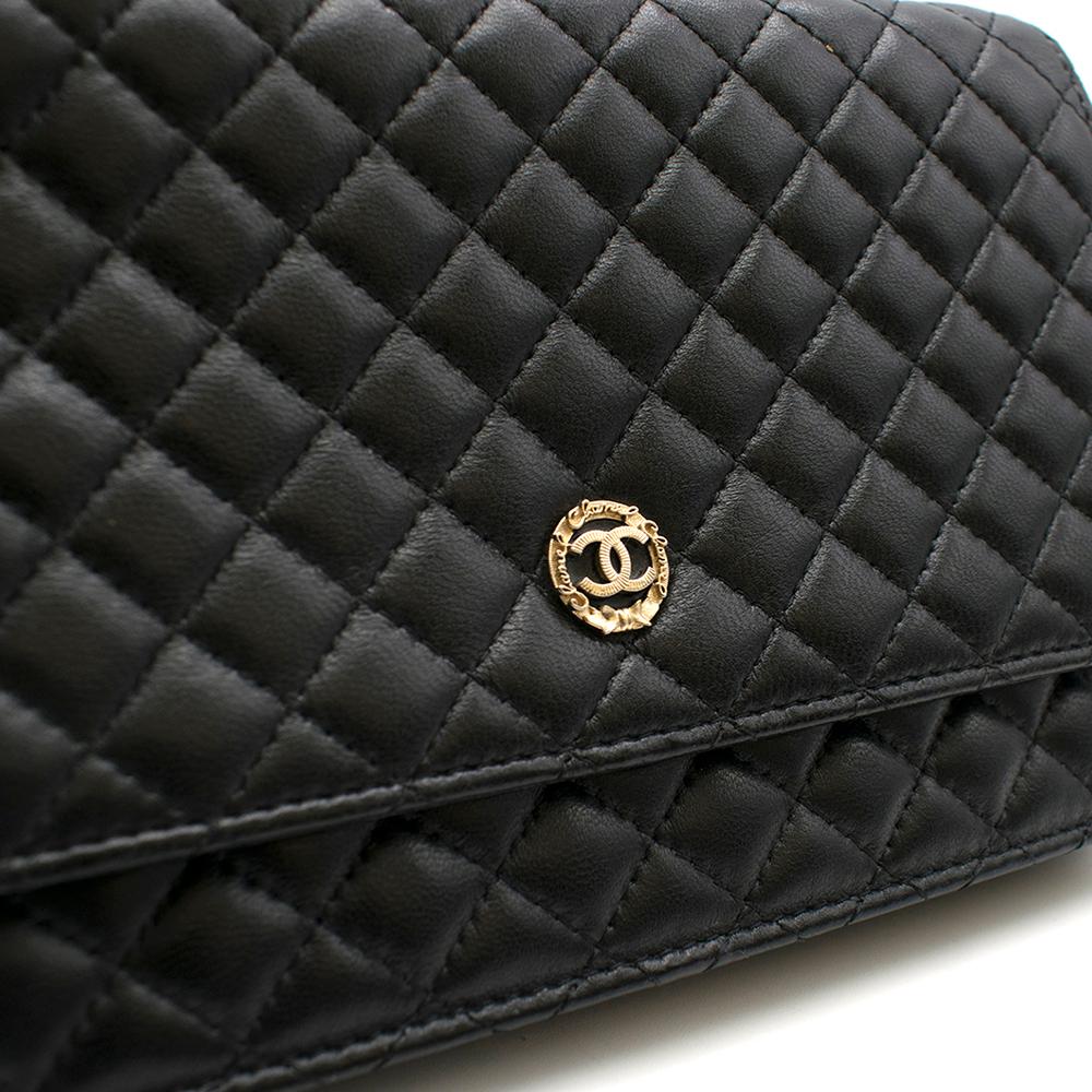 Chanel Black Quilted Leather Wallet On Chain 23cm 6