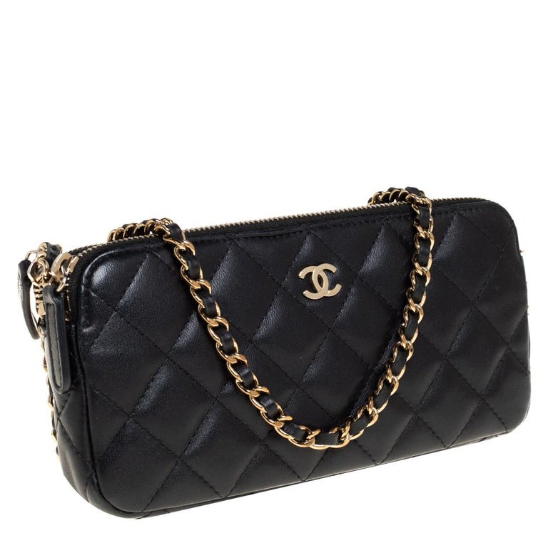New Chanel PInk Caviar Wallet On A Chain Bag at 1stDibs