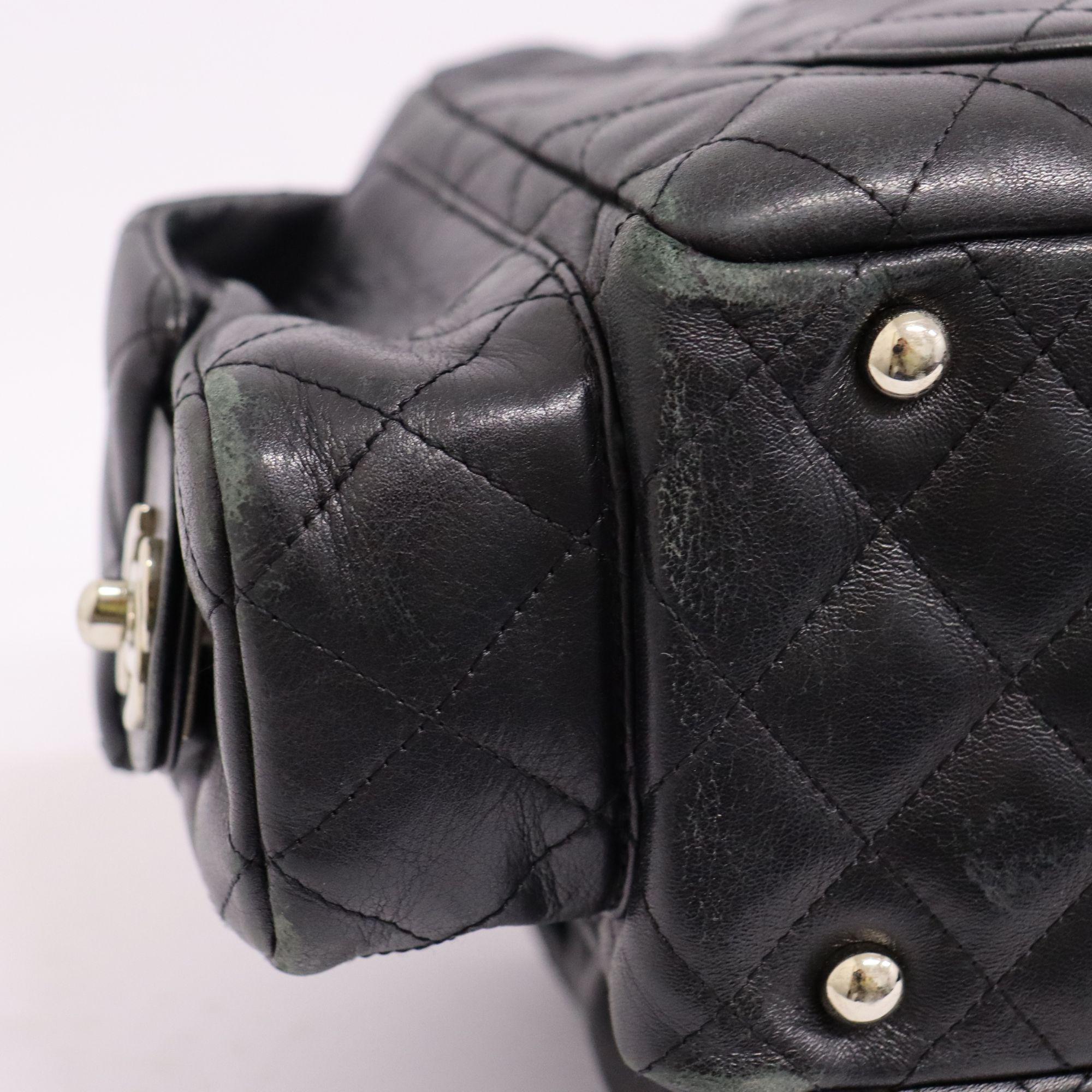 Chanel Black Quilted Ligne Cambon Ligne Reporter Bag 4