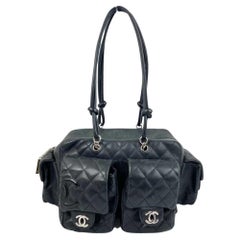 Chanel Black Quilted Ligne Cambon Ligne Reporter Bag